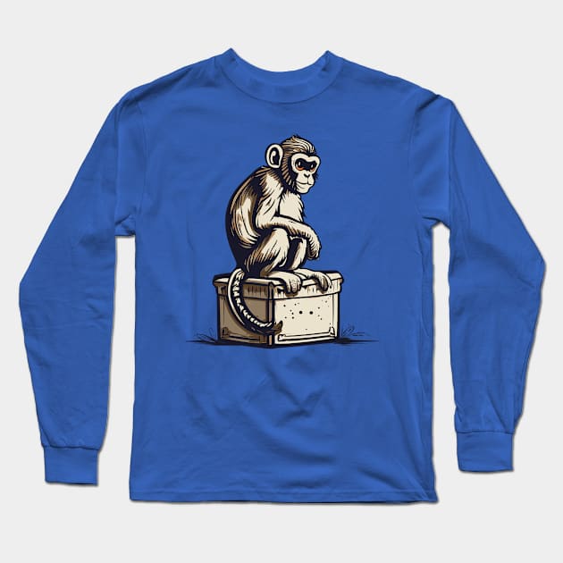 Monkey Long Sleeve T-Shirt by coxemy